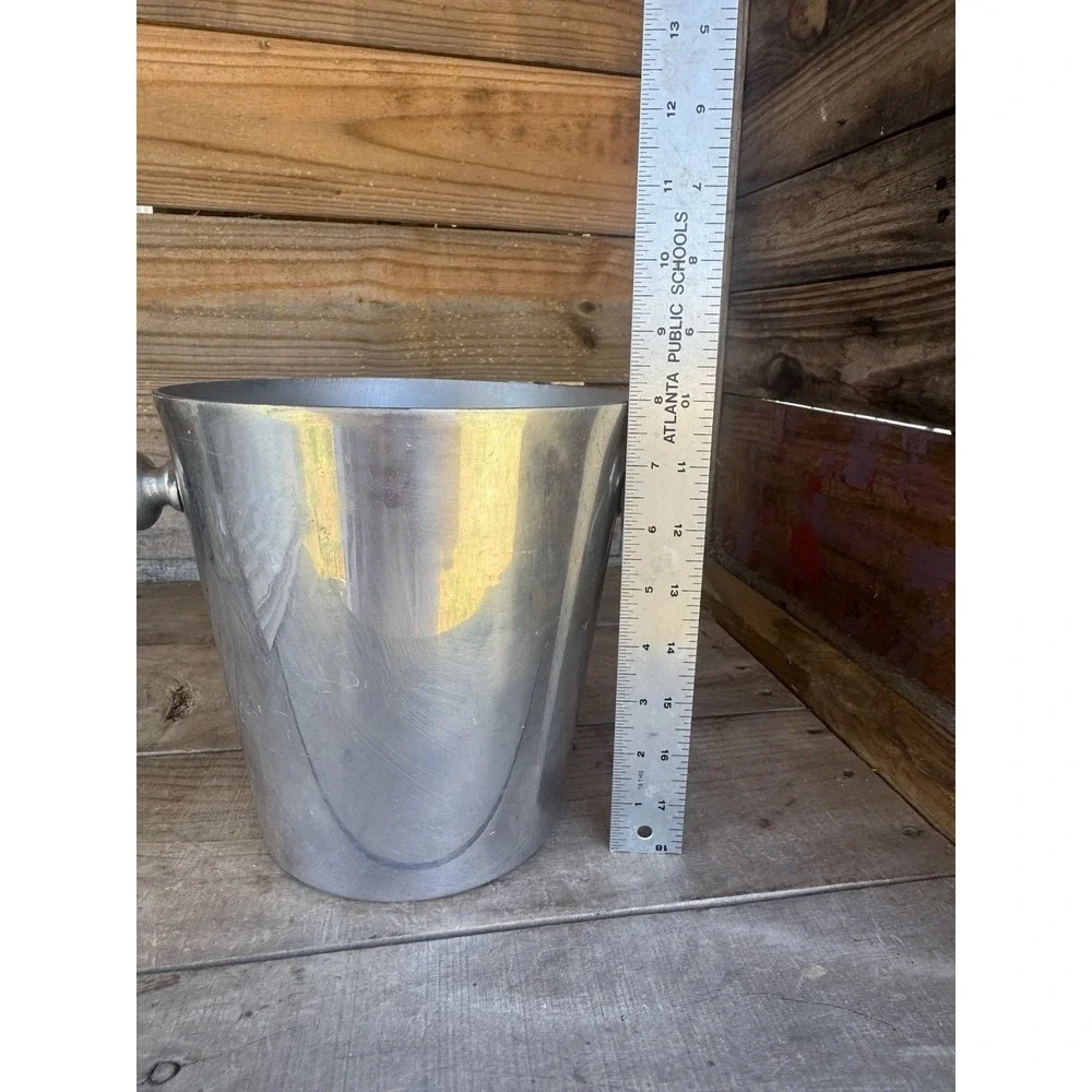 Vintage Stainless Steel Ice Bucket Made In India